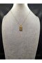 Gold Color Tarot Card Model Aquarius Steel Necklace