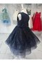 Paillettes Beaded Puffy Green Girl's Evening Dress - 3