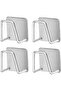 Stainless steel dish sponge holder with adhesive, multi-purpose hanger, 4-pack d-1 - 3