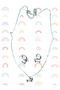 Yiwu Triple Vintage Copper Dachshund Necklace and Earring Set, Cute Animal Jewelry for Women - 2