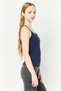 Women Sportswear Fit Sleeveless Padded Training Top, Navy - 4