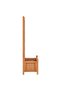 Planter with Trellis Brown Solid Wood Fir - 4
