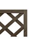 Corner Trellis Planter Grey 40x40x150 cm Solid Fir Wood - 5