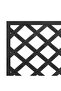 Planter with Trellis Black Solid Wood Fir - 6
