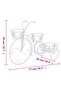 Plant Stand Bicycle Shape Vintage Style Metal - 3
