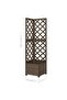 Corner Trellis Planter Grey 40x40x150 cm Solid Fir Wood - 3