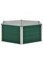 Raised Garden Bed 129x129x45 cm Galvanised Steel Green - 2