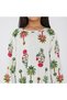 Tropical Garden Theme Kids Jalabiya - Botanical Print and Round Neckline Jalabiya - 6