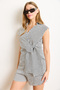 Women's Black Striped Side Tie Detailed Striped Rayon Fabric Blouse Blz-19003035 - 4