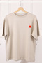 Stone Embroidered Short Sleeve Modal T-Shirt