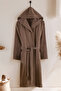 Talu Unisex Hooded Bathrobe, 100% Cotton, Durable, Quick Drying, Soft Comfort - 5