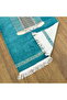 Makam-I İbrahim Luxury Chenille Prayer Rug Turquoise (70X126Cm) 240 Gr - 4