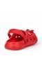 Daily Pool Beach School Nursery Girls' Slippers & Sandals with Red Teddy Bear Figure - 3