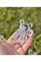 Cute Transparent Bone Crystal Stone Teddy Bear Clothespin Buckle Bear Clip Blue - 3