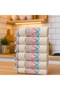 Embroidered Velvet Tasseled 6-Piece 30X50 Kitchen Towel Set - 2