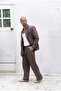 Ayyubay Brown Pleated Men's Trousers - 5