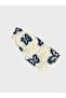 Girl's Cotton White Navy Blue Patterned Short Sleeve Shorts Summer Pajama Set - 5