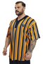 Oversize Cotton T-Shirt, V-Neck Rag Top Bgsm 3363 - 5