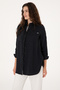 Women's Black Long Sleeve Shirt 50299571-Vr046 - 3