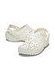 White Unisex Classic Floral Cut Out Clog K - 3