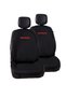 Red Honda Embroidered Jacquard Woven Auto Cushion and Comfort Set
