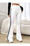 Yanlari Spanish Leg Thin Track Pants with Stripes Detail Leggings