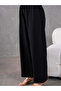 Women's Linen Fabric Elastic Waist Comfortable Wide Leg Pants - 4