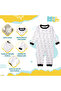 100% Cotton Printed Long Sleeves Jumpsuit/Romper/Sleepsuit for babies - 2