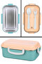 Aura Food Container 500 ml Stainless Steel Food Storage Container (21 X 13 X 8 cm)