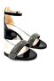 Kindep Mini Single Strap Heeled Children's Evening Dress Shoes Black - 5