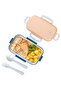 Aura Food Container 500 ml Stainless Steel Food Storage Container (21 X 13 X 8 cm) - 4