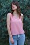 Summer Breeze - 100% Crepe Silk V-Neck Strap Blouse – Pink