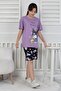 I Love Kuromi Printed Short Sleeve Shorts Pajamas Set - 6