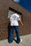 Unisex Dodgers Printed White Oversize Crew Neck T-Shirt - 2