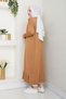 Women's Mercerized Button Detailed Full Length Knitwear Cardigan - 5