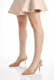Women's Pointed Toe Open Back Heeled Shoes 3097 Nut - 2
