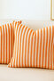 Striped Cotton Linen 2-Piece Cushion Cover - 4