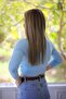 Hiron Knotted Blouse Blue - 3