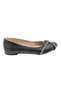 Ondrelle |   Women's Large Size Cross Stripe Stone Ballerinas