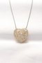 316L Steel Double Color Zircon Stone Heart Necklace - Tj-Bko8521