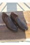 Men's Winter Shoes Genuine Inner Outer Leather Rubber Sole Laceless and Anti-Slip Sole - 7