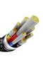 Data cable Baseus Tungsten Gold, USB Type-C, 240W, 1m (Black) - 5