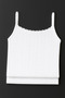 Women's 100% Cotton Jacquard Soft Fabric White String Strap 3-Piece Tank Top Li̇3K13Lk4E.3L - 2