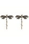 New Season Stone Dragonfly Za Earrings - 2