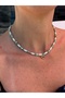 Turquoise and White Coral Stone Heart Detailed Women's Necklace - 3
