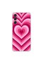 Samsung Galaxy A24 Compatible Transparent Case with Heart 1 Design