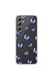 Samsung Galaxy A54 Compatible Transparent Case Butterfly 3 Design