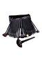 Deluxe Makeup Brush Set for Flawless Glamour Black