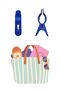 4 Pieces Deluxe Large Size Beach Towel Latch - Multi-Purpose Latch - Towel Holder - Sunbed Fixer - 3