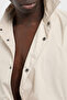 Jacquard Logo Printed Regular Fit Removable Hooded Coat Men's Coat Em001003 Af1 - 4